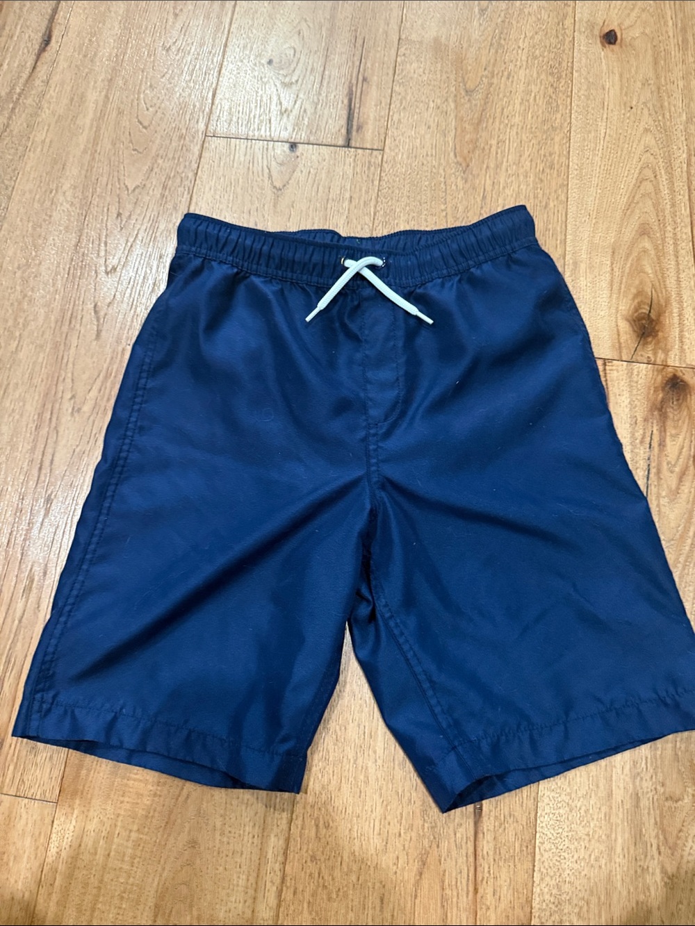 Lands' End Navy Mesh-Lined Swim Shorts